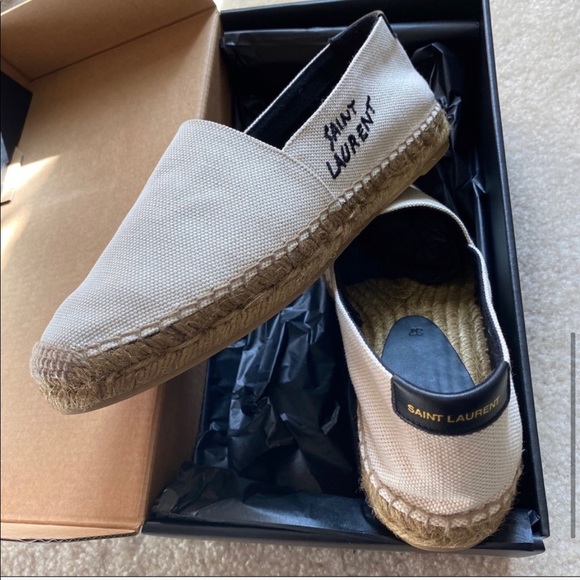 Saint Laurent logo embroidered espadrilles - Picture 2 of 4